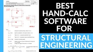 The Best Free Software For Civil Structural Engineering Hand Calculations Mathcad Tutorial [upl. by Studdard]