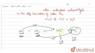 Which of the following is are the examples of autoprotolysis [upl. by Hovey]