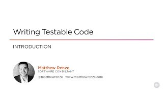 Writing Testable Code [upl. by Akinahc]