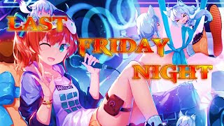 NightCore  Last Friday Night Febration amp Daevo Remix Lyrics [upl. by Ecadnarb]