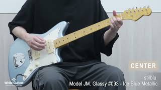 WhiteGuitars  stilblu Model JM Glassy 093  Ice Blue Metallic [upl. by Bauske]