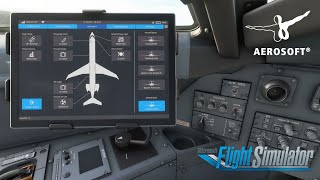 MSFS Aerosoft CRJ Tutorial Checking out the EFB [upl. by Bridges]