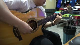 알함브라 궁전의 추억  통기타로 도전하기 Challenging to Recuerdos de la Alhambra with acoustic guitar [upl. by Newel]