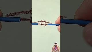 Teknik penyambungan kabel yg kuat tipsandtricks lifehacks electricwire tutorials satisfying [upl. by Muraida]