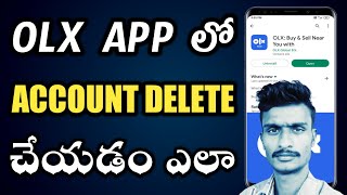 How to permanently delete account in OLX app Telugu Polaiahtechtelugu [upl. by Steinke]