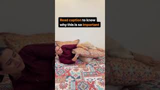 Benefits of Sleeping with a Pillow between Your Knees yoga prenatalyoga varicoseveins [upl. by Langan]