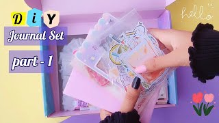 part1 How to Make Journal Set at Home  DIY JOURNAL SET DIY Journal kit  DIY Journal Stationary [upl. by Tomasine618]