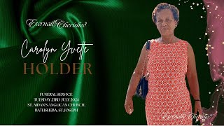 A Celebration of Life  Carolyn Yvette Holder [upl. by Kenaz298]