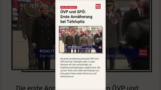 Koalition möglich  ÖVP und SPÖ Erste Annäherung bei Tafelspitz [upl. by Anahsahs]