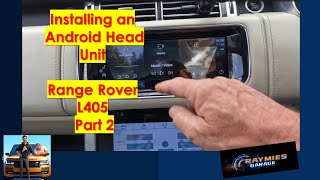 Range rover L405 Android Head Unit Part 2 [upl. by Funch]