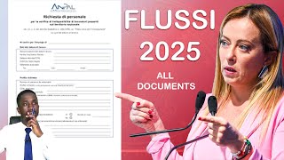 DOCUMENTS REQUIRED  ITALY FLUSSI 2025  This is very important Enter italy to work in 2025 🇬🇭TWI [upl. by Pohsib]