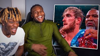 KSI REACTS TO HIS PRO FIGHT VS LOGAN PAUL [upl. by Emma]