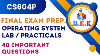 CS604P Operating System Labs  Final Term Exam Preparation  40 Important MCQs  All Core Concepts [upl. by Inol]