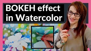 Bokeh Effect Watercolor 4 EASY Ways [upl. by Pryce]