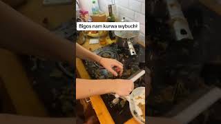 Wybuchł nam świąteczny bigos 🤐bigos kuchnia CC ladyfishy [upl. by Aneerak]