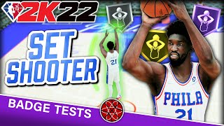 Best Shooting Badges on NBA 2K22  Set Shooter Badge Full Details [upl. by Freda]