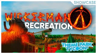 Building wicker man at Alton Towers in Theme park Tycoon 2 no statue [upl. by Eicak]