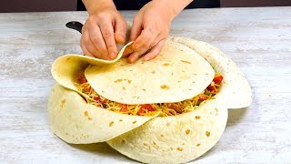 Arrange 7 Tortillas In The Pan Like THIS amp Wait 40 Minutes – WOW [upl. by Hortensia919]