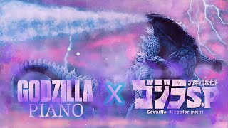 Godzilla Theme Mashup Godzilla Piano x Singular Point [upl. by Cressi]