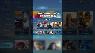 Update Fragment Shop 20 September 2024 mobilelegends [upl. by Assenal945]