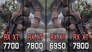 RX 7700 XT vs RX 7800 XT vs RX 6950 XT vs RX 7900 XT  Test at 1080p 1440p 2160p resolutions [upl. by Philender]