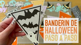 Creamos un Banderin de HALLOWEEN 🎃 PASO A PASO  Halloween decoration 👻 [upl. by Lydell]