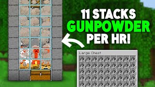 EASIEST Gunpowder Farm for Minecraft Bedrock 120 XBOX PS4 PS5 Nintendo Switch MCPE PC [upl. by Orabla301]