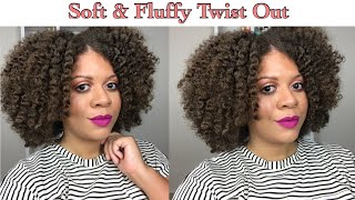 Super Soft  Fluffy Twist Out using Camille Rose Naturals  Natural Hair Styles [upl. by Meriel]