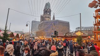 Weihnachtsmarkt an der Gedächtniskirche Berlin🇩🇪🇩🇪🇩🇪Christmas Market 2022 Germany [upl. by Sculley]