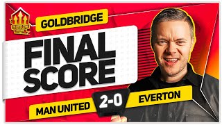 JOB DONE MANCHESTER UNITED 20 EVERTON GOLDBRIDGE Reaction [upl. by Junno]