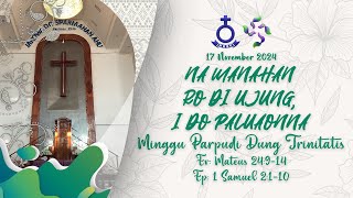 1000 WITA  BATAK MINGGU PARPUDI DUNG TRINITATIS 17 November 2024 [upl. by Corvese]