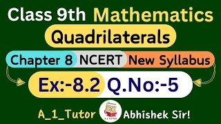 Ex82 Question 5 NCERT Solution Chapter 8 Quadrilaterals Class9th Math class9thmathssolution [upl. by Adey]