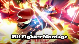 Super Smash Bros Ultimate  Mii Fighter Montage [upl. by Assirok]