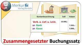 Einen zusammengesetzten Buchungssatz bilden [upl. by Vitalis50]