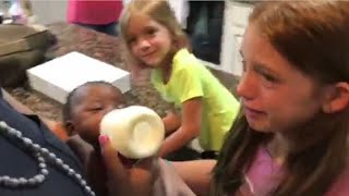 Daughters Burst Into Tears When Mom Surprises Them with Adopted Baby Sister [upl. by Syverson195]