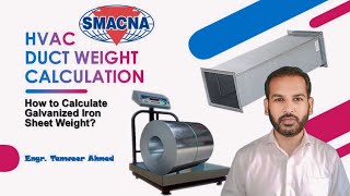 How to Calculate Duct Weight  HVAC Duct Weight Calculation in Urdu [upl. by Maurey]