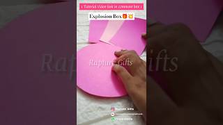 How to make Explosion Box  Circular Explosion Box  DIY suprise Gift Box  Paper Crafts  Tutorial [upl. by Egni]