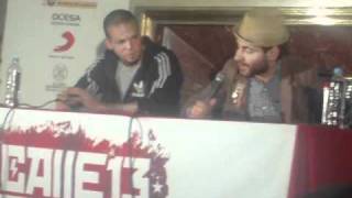 Conferencia de prensa de Calle 13 [upl. by Nrubua]