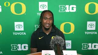 Nikko Reed  2024 Oregon Football Media Day [upl. by Edrahc386]