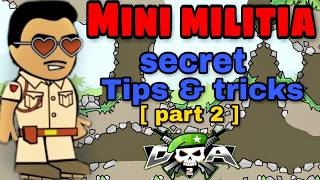 Mini Militia  TOP 5 Legendary Tips and Tricks  Wall Crouch Melee Spam sniper tips Rpg and more [upl. by Wentworth]