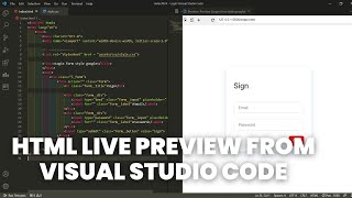 How to Get HTML Live Preview from Visual Studio Code [upl. by Kasey]