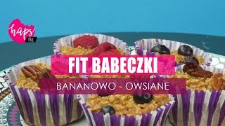 ZDROWE BABECZKI bananowo owsiane  FIT przepis [upl. by Akienaj]