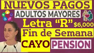 Mas DEPOSITOS Letra quotRquot💰✅FIN de SEMANA Pueden RETIRAR Su PENSION ADULTO MAYOR DISCAPCIDAD BIENESTAR [upl. by Earesed940]