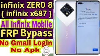 Infinix Zero 8 Frp Bypass unlock tool  X687 Frp Bypass unlock tool [upl. by Dadivitan502]