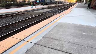 Amtrak Capitol Corridor train 745 with 2102 and 8301 Mount Whitney Temperature cooling down [upl. by Corinne]