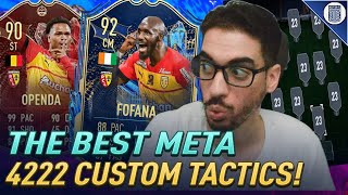 THE BEST META 4222 FORMATION amp CUSTOM TACTICS FOR FIFA 23 ULTIMATE TEAM [upl. by Maclean]