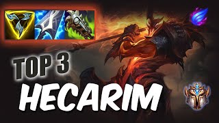 Wild Rift Hecarim TOP 3  S12 Challenger ranked game  build [upl. by Ervin]