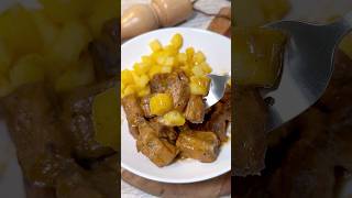 COSTILLAS EN SU SALSA 🍖👨🏻‍🍳 Super tiernas… ¡tienes que probarlas receta youtubeshorts [upl. by Prem35]