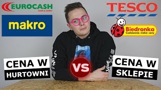 CENY w BIEDRONCE i TESCO vs CENY W HURTOWNI  GDZIE TANIEJ [upl. by Nylahs793]