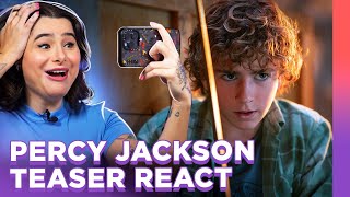 PERCY JACKSON VINDO COM TUDO Teaser React de Percy Jackson  Alice Aquino [upl. by Fronnia]